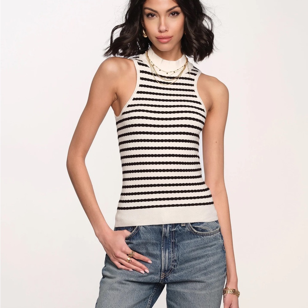 Heartloom Knit striped tank